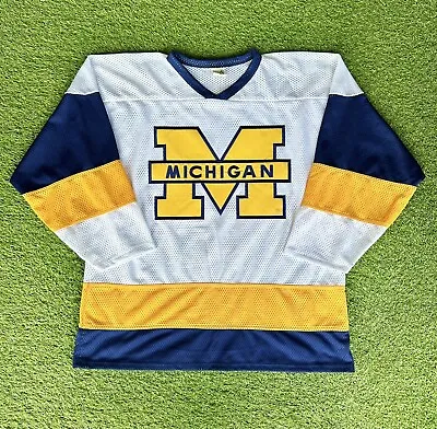 2XL - Vintage Michigan Wolverines Hockey Jersey • $150