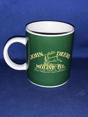 NEW C.R. Gibson JOHN DEERE GREEN TRACTOR Moline Illinois Coffee Tea Mug ❤️sj10m2 • $27.41