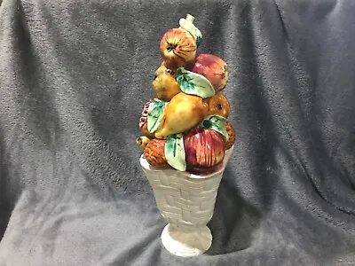 Vintage Italian Ceramic Majolica Fruit Tree Centerpiece • $64.95