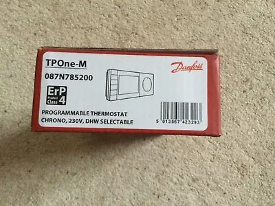 New Danfoss TPOne-M Mains Powered Thermostat - Programmable 087N785200 • £19.99