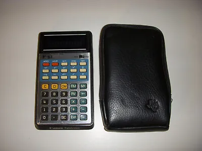 $49.99 • Buy Vintage Canon Palmtronic F-51 Scientific Calculator W/Leather Zippered Cover