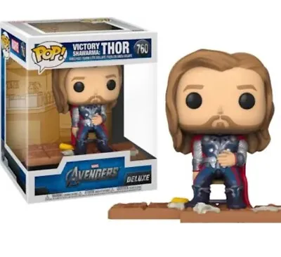 Funko POP Marvel Avengers #760 Victory Shawarma: THOR DELUXE - Not Used • £18.50