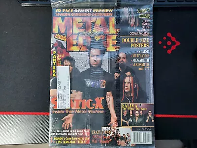 METAL EDGE MAGAZINE Sealed July 2001 Static X Cover Staind Mudvayne Megadeth  • $34.99