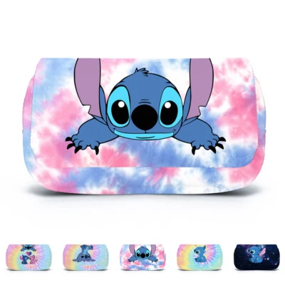 £9.68 • Buy Lilo & Stitch Pencil Case Students Stationery Organizer Bag Pen Pouch Kids Gifts