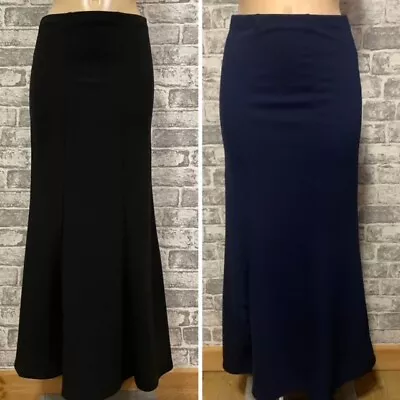 Plus Size Maxi Length Fishtail Mermaid Godet Style Causal Smart Skirt Size 16-32 • £8