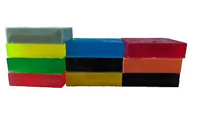 Handmade 1kg Soap Bars: Mix Scent And Colours Triple Butter & SLS-FREE Clear Bas • £17.99