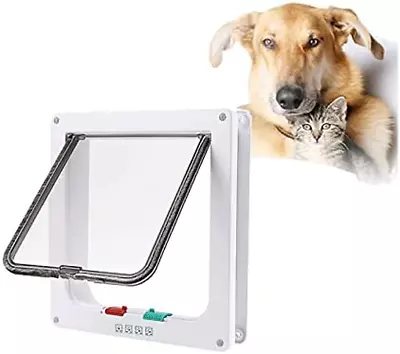 Large Cat Dog Door4-Way Pet Flap For Cats And Small Dogs 28.5 * 24.5 * 5.5cm • £32.29