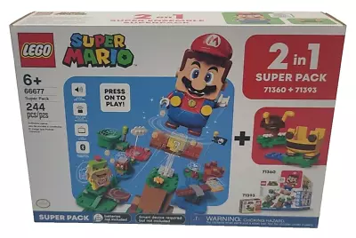 LEGO Super Mario Starter Expansion Set Super Pack 2 In 1 Adventures 71360 71393 • $49.95