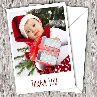£0.99 • Buy Christmas Thank You Cards (Flat) ~ Personalised Photo ~ Children/Kids/Baby 13