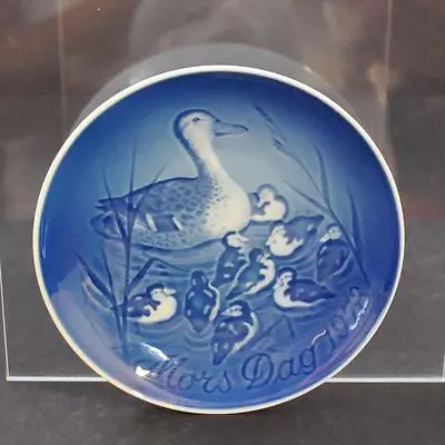 B&G Bing Grondahl Plate Porcelain Denmark Blue White Mother's Day 1973 GY10 • $39.19