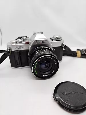 Canon AV-1 35mm SLR Camera With 28mm F/2.8 Lens - Mint Condition • £135