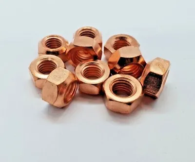 £3.45 • Buy 10 X M8 Copper Flashed Exhaust Manifold Nut 8mm Nuts High Temp