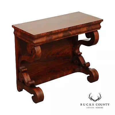 Antique American Empire Mahogany Console Table • $1895