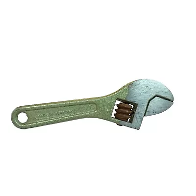 Vintage Mini Adjustable Wrench 2.75  Made In Germany Green Miniature • $14.99