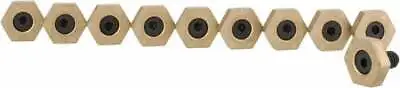 10 Pack Mitee-Bite 10204 Workholding Fixture Clamps (1/4-20 Stud) 5/8  Brass Hex • $60.84