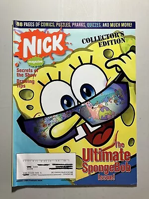Nick Magazine Nickelodeon August 2009 Ultimate Spongebob Premium Issue • $36.81