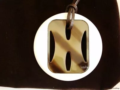 $450 • Buy Auth Hermes Tonkin Horn & Lacquer Necklace - Rare