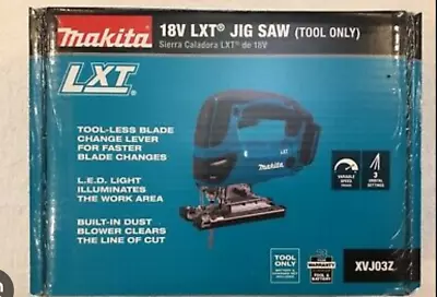 MAKITA XVJ03Z 18V LXT Lithium-Ion Cordless Jigsaw (Tool-Only) Brand NEW!! • $115