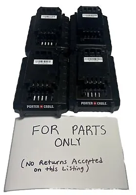 (4) PORTER CABLE PCC681L 20 Volt Max Li-Ion 1.3AH Battery Packs (FOR PARTS ONLY) • $29.95