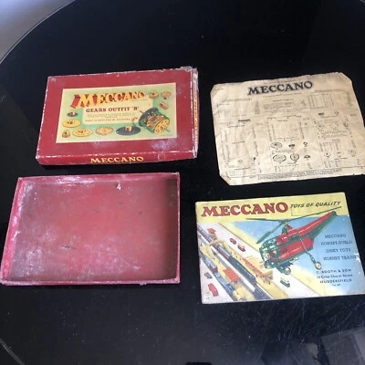 £2.99 • Buy Meccano Vintage Construction Empty Box + Booklet And Mecca No Parts List