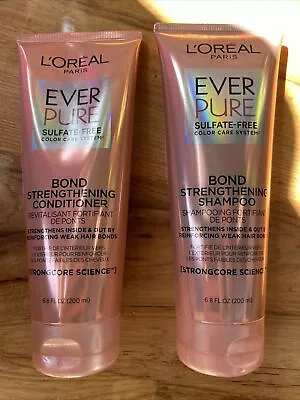 L'Oreal Paris EVER PURE Shampoo & Conditioner Set Sulfate-Free Strengthening • $17.33