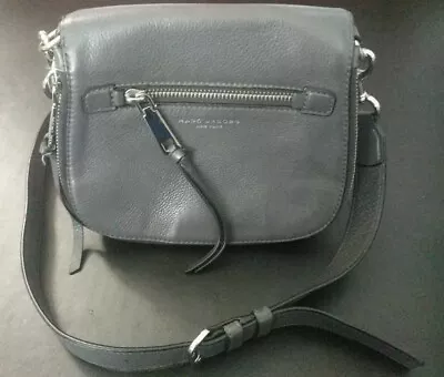MARC JACOBS New York Mini Rider Gray Leather Crossbody Bag MSRP $345. Used • $69.99