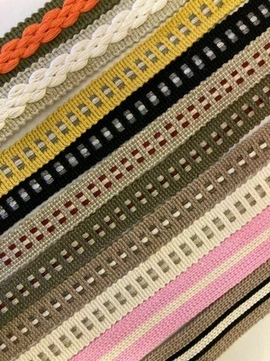 £1.99 • Buy Cotton Acrylic WEBBING Trimming Tape, 19mm - 25mm Wide, Upholstery, Bags, Crafts
