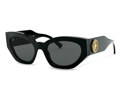 NEW Genuine VERSACE Medusa Crystals Black Gold Sunglasses Mod VE 4376B GB1/87 • $349.95