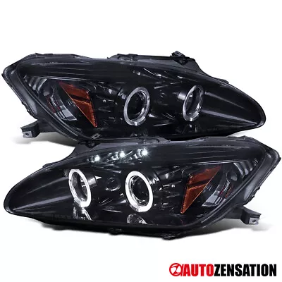 LED Halo Fit 2000-2003 Honda S2000 AP1 Smoke Black Projector Headlights Lamps • $169.99