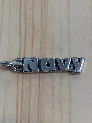 .925 Navy Sterling Silver Jewelry Charm  • $26