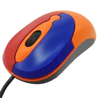 Childrens Computer Mouse USB Orange - Small Size • £5.99