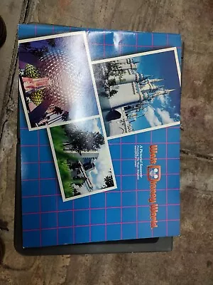 Walt Disney World Pictorial Souvenir Brochure 1986 Magic Kingdom And Epcot • $12.95