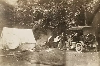 Image Of Car Camping Mt. Rainier Washington. 1918 • $12.95