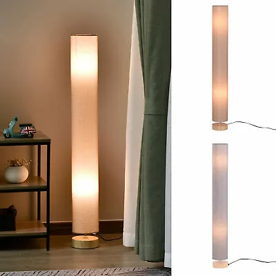 £39.99 • Buy 120 Cm Tall Floor Lamp For Warm Lighting In Living Space W/ Fabric