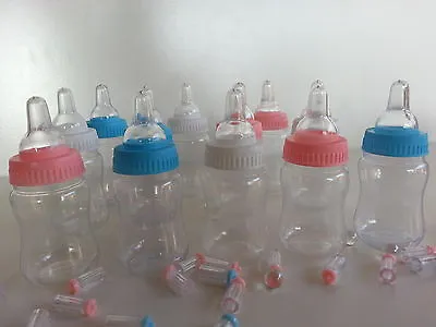 24 Fillable Bottles Baby Shower Favors Prizes Party Game Girl Or Boy Decorations • $15.99