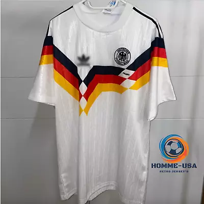 Retro Germany 1990 World Cup Jersey - Deutschland Trikot - Vintage Soccer Jersey • $45