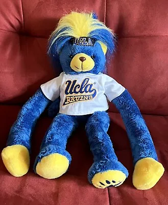 UCLA Bruins School Mascot Soft Plush Fuzz Head Blue Bear Fuzzy Stuffed Animal • $32