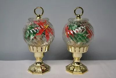 Vintage Lighted Christmas Lamp Set Of 2 • $80