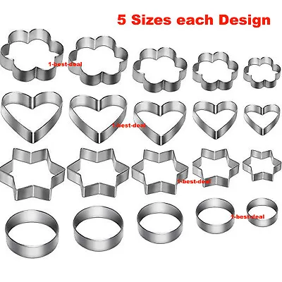 £2.49 • Buy Stainless Steel Cookie Cutter Mould Shape Cake Icing Mold Cutter Christmas Xmas