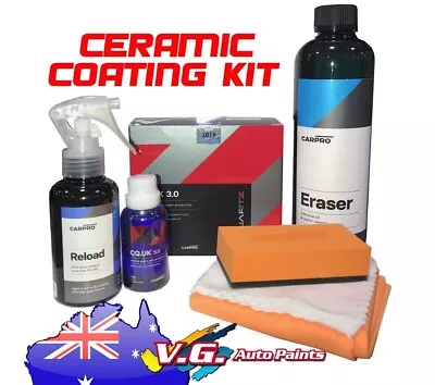 CARPRO CQUARTZ 3.0 UK EDITION 30ML Ceramic Coating KIT Includes 500ml Eraser • $125