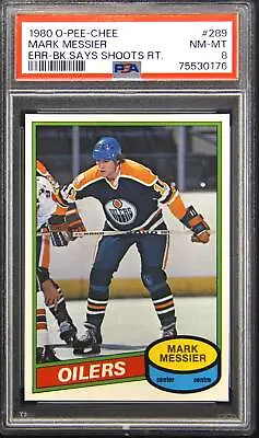 1980 O-PEE-CHEE #289 Mark Messier OPC PSA 8 • $485