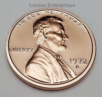 1972 S Lincoln Memorial Penny/Cent ✼PROOF✼ Uncirculated • $1.82