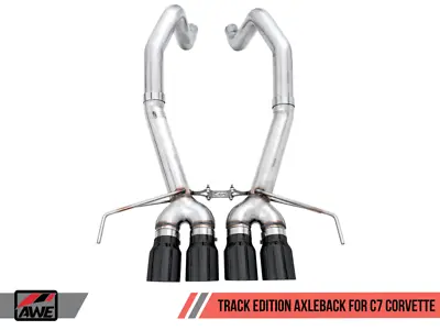 AWE Tuning Track Axle-Back Exhaust W/Black Tips Fits 14-19 Corvette C7 Z06/ZR1 • $1095