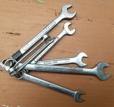 Vintage Craftsman Wrenches Opened  End & Boxed Lot Of 7 Made In USA • $8.99