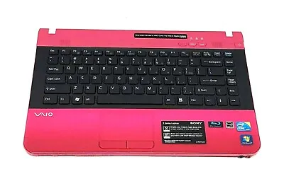 Sony Vaio VPCEA 14  Pink Palmrest Black US Touchpad Keyboard 012-420A-2970-A • $37.09