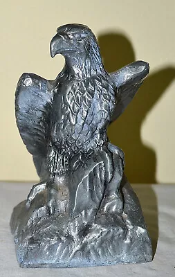 Awesome! Heavy Vintage Cast Metal Eagle Bird Figure Still Bank • $18