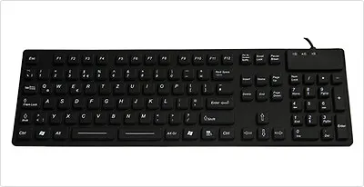 Silicone Waterproof Industrial Medical USB Keyboard IKB105 • $92