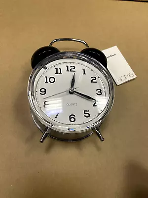 London Clock Company Twin Bell Alarm Clock - Black • £6.99