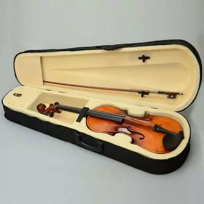 New 16  Inch Wood Acoustic Viola With Case Rosin Bow Brown Color For Beginner • $64.85