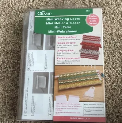 Clover Mini Weaving Loom-3177 Double Simple And Easy New In Package • $12